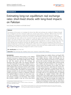 Estimating long-run equilibrium real exchange rates: short