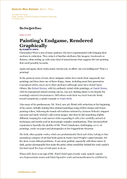 The New York Times Smith, Roberta: Painting`s Endgame