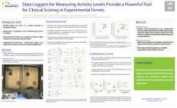 Activity levels, derived from implantable loggers