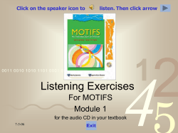 Listening Exercise
