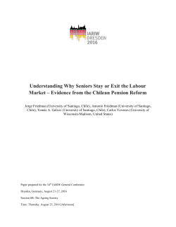 Understanding Why Seniors Stay or Exit the Labour Market