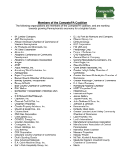 Members of the CompetePA Coalition