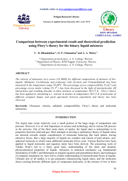 Comparison between experimental result and theoretical