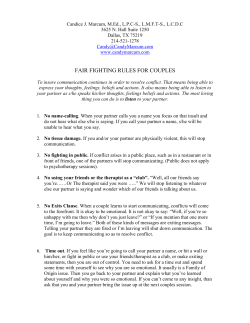 fair fighting rules for couples