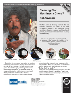 Cleaning Slot Machines a Chore?