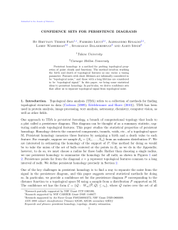 Confidence Sets for Persistence Diagrams