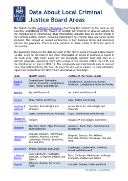 Data about Local Criminal Justice Board (LCJB)
