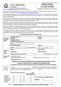 employer claim form - Court and Tribunal Services