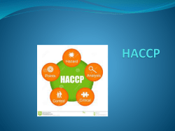 HACCP Learning objectives