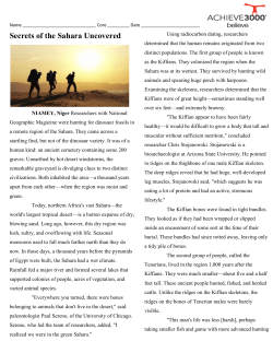 Secrets of the Sahara Uncovered