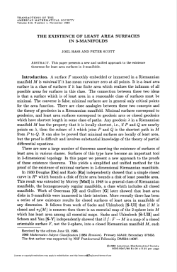 the existence of least area surfaces in 3-manifolds