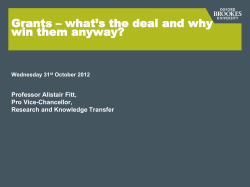 title of presentation - Oxford Brookes University