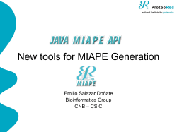 miape api - CNB Proteomics Facility
