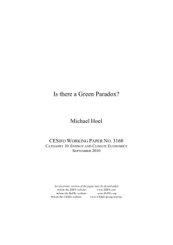 CESifo Working Paper no. 3168