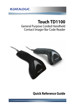 Touch TD1100 - Streckkod System AB