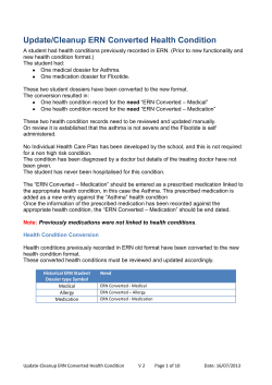Update-Cleanup ERN Converted Health Condition