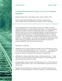Unstable Demand and Cost per Case in Low