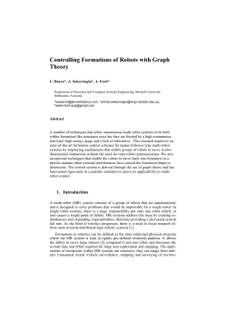 Controlling Formations of Robots with Graph Theory