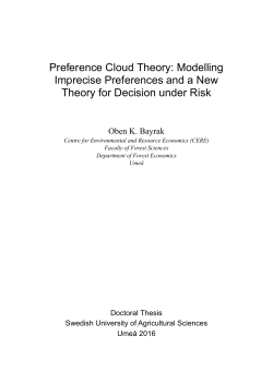 Preference Cloud Theory - Epsilon Open Archive