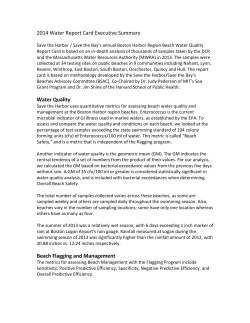 2014 Beach Water Quality Report Card