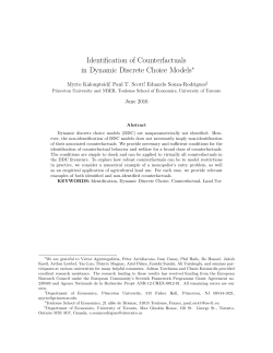 Identification of Counterfactuals in Dynamic Discrete Choice Models