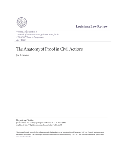 The Anatomy of Proof in Civil Actions