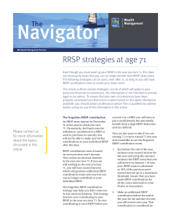 RRSP strategies at age 71