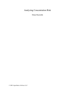 Analyzing Concentration Risk