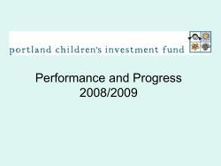 2008-09 Report - Portland Children`s Levy