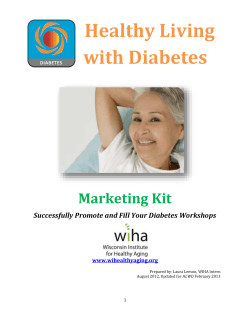 Healthy Living with Diabetes Marketing Kit