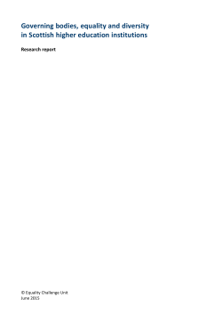 Diversity of governing bodies