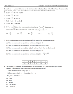 5, state whether or not the function satisfies the hypotheses of the