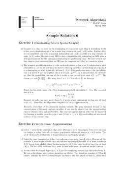 Sample Solution 6 - Università della Svizzera italiana