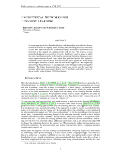 prototypical networks for few-shot learning