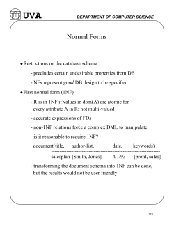 Normal Forms - cs.Virginia