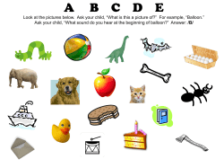 A B C D E Look at the pictures below. Ask your child, &ldquo;What is this a