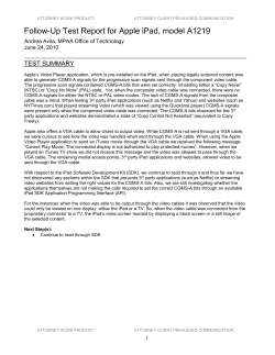 Follow-Up Test Report for iPad A1219 - 100624