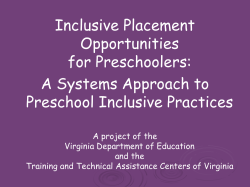 Fostering Self Control in Young Children By Using Positive Behavior