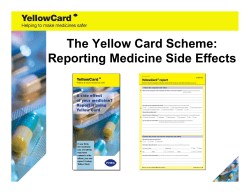 The Yellow Card Scheme: Reporting Medicine Side Effects