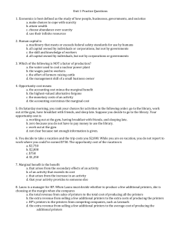 Unit 1 Practice Exam