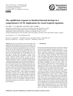 implications for recent tropical expansion