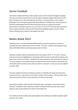 November 2013 - CBS Roscommon