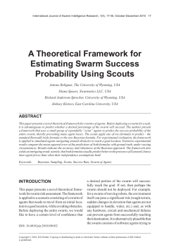 A Theoretical Framework for Estimating Swarm Success Probability