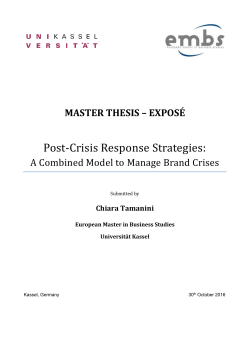 Post-Crisis Response Strategies