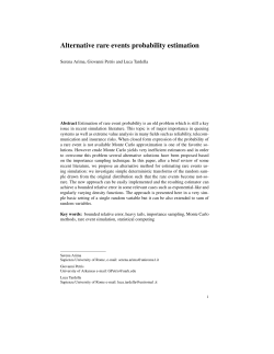 Alternative rare events probability estimation