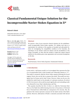 Classical Fundamental Unique Solution for the Incompressible