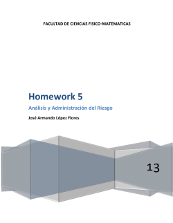 Homework 5 - An&aacute;lisis y Administraci&oacute;n de Riesgos