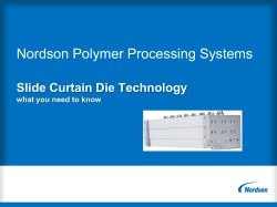 Novel Extrusion Die Technology for the Coating and