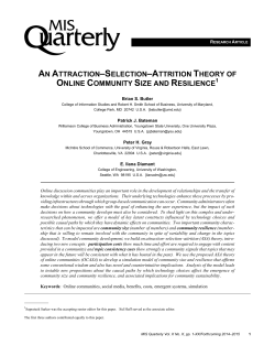 an attraction–selection–attrition theory of online community