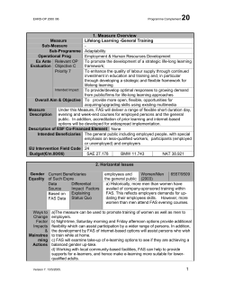 Lifelong Learning-General Training